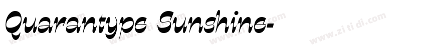 Quarantype Sunshine字体转换